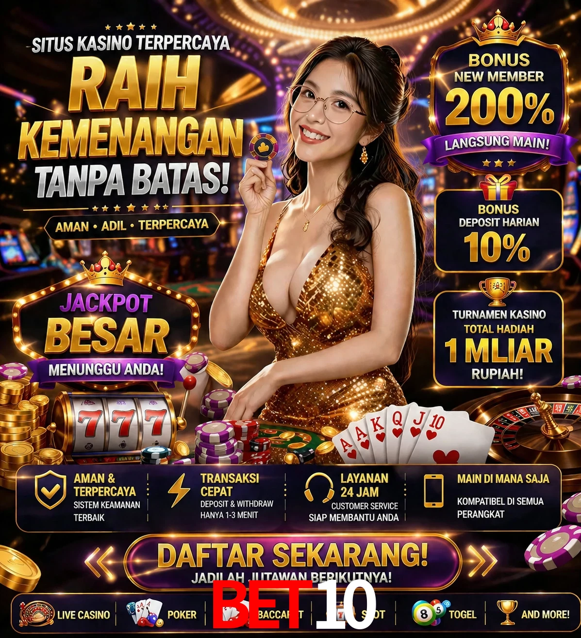 Roleta e blackjack bet10